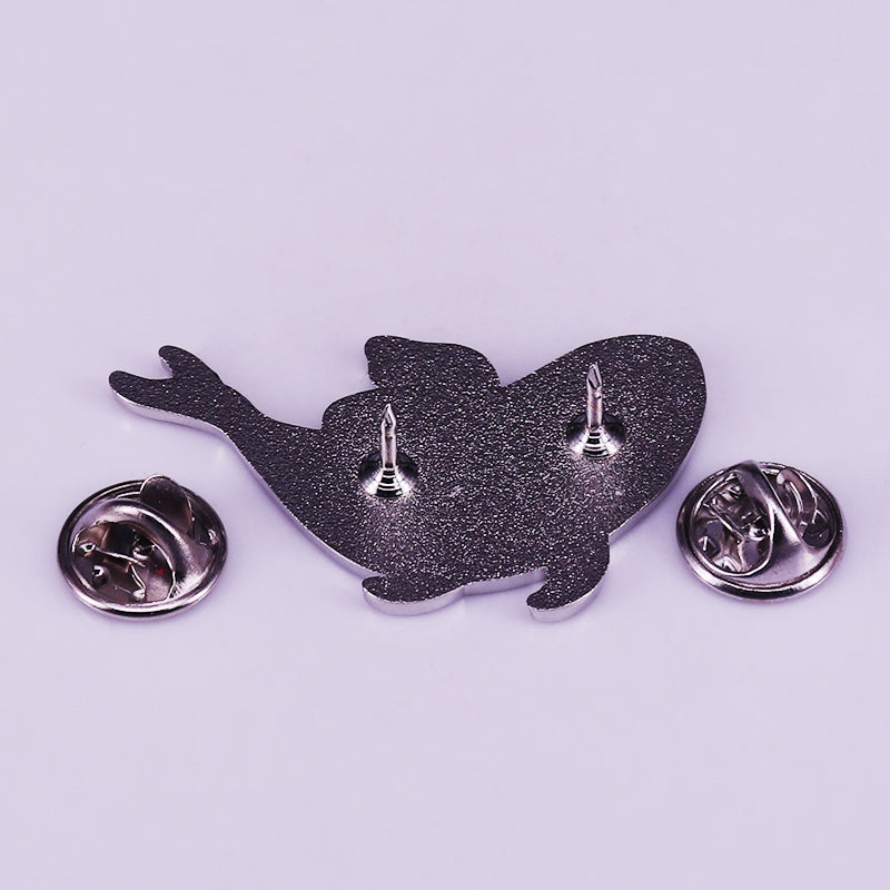 Whale And Girl Ocean Constellation Pin