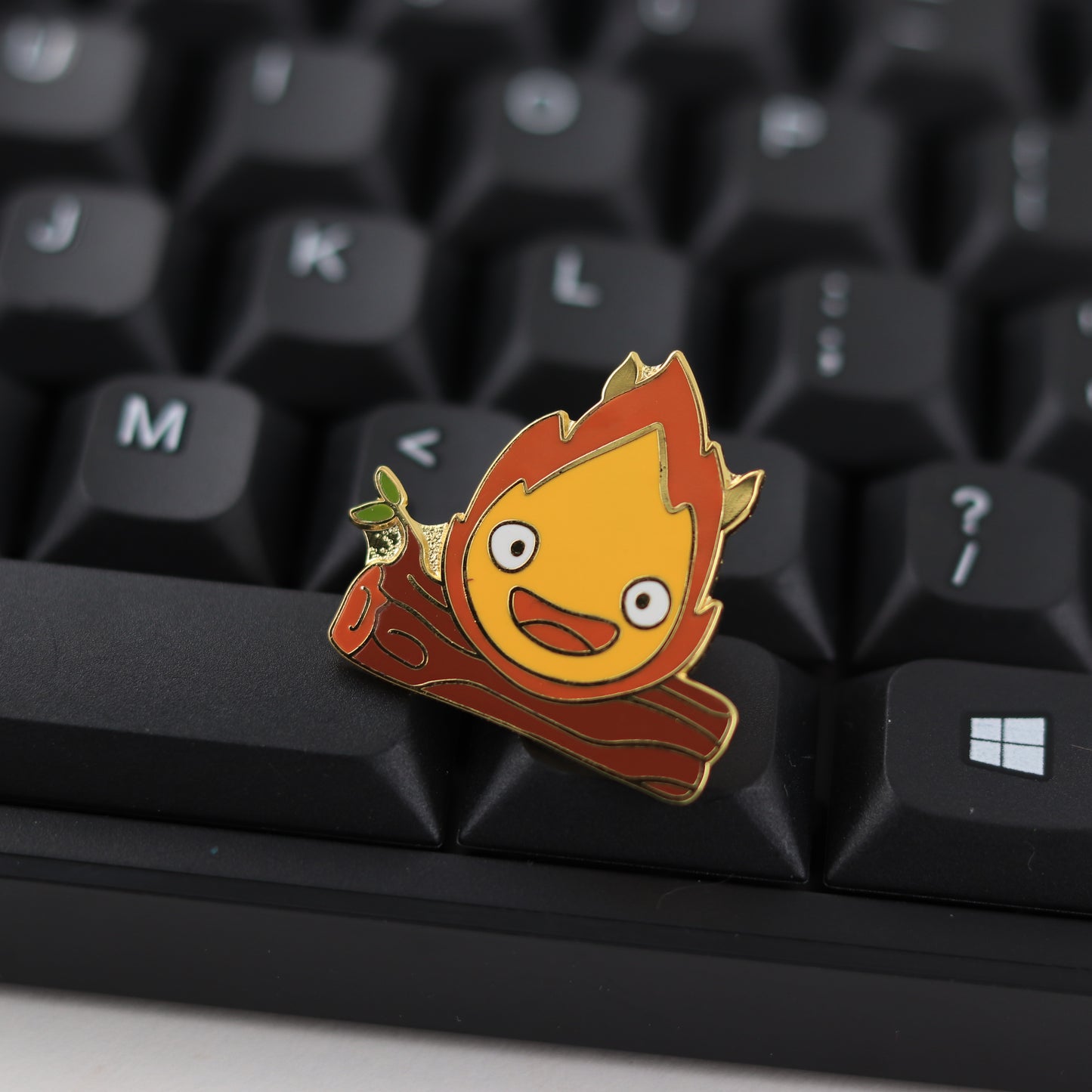 Stickman Little Flame Fire Demon Calcifer Pin