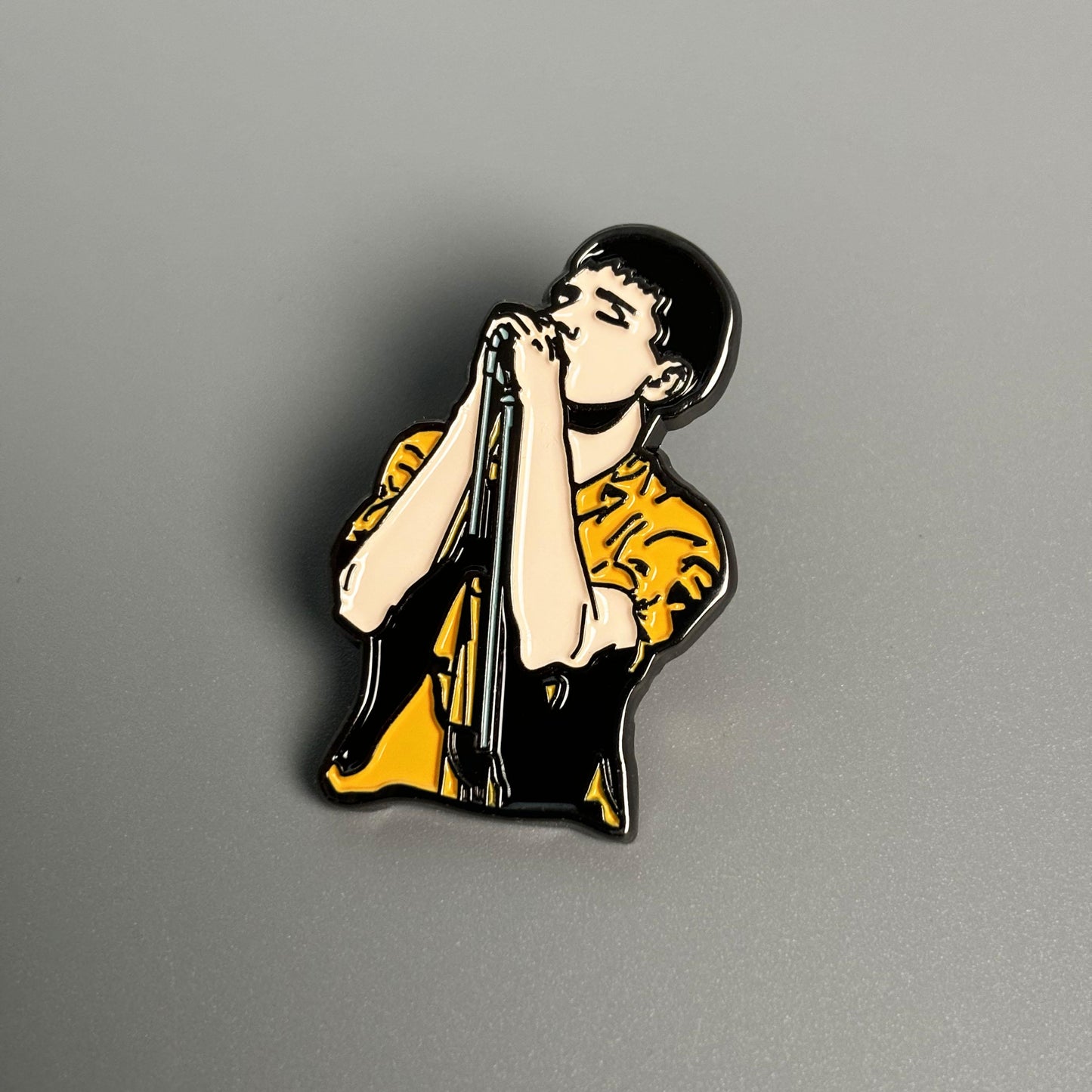 Ian Curtis Happy Split Joy Division after Rock Pin