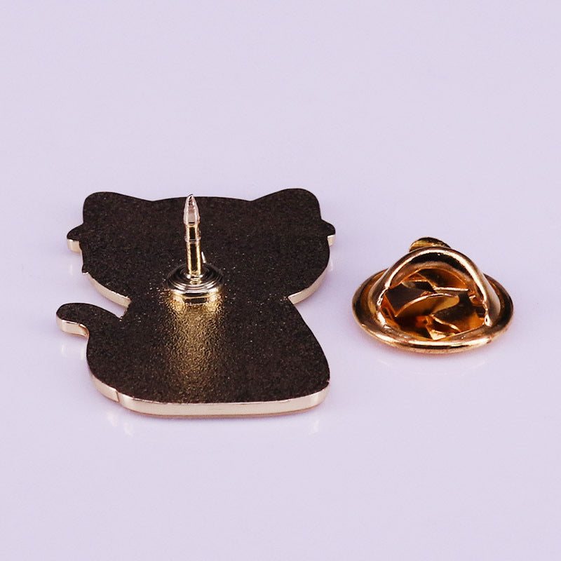 Black Cat Garland Pin