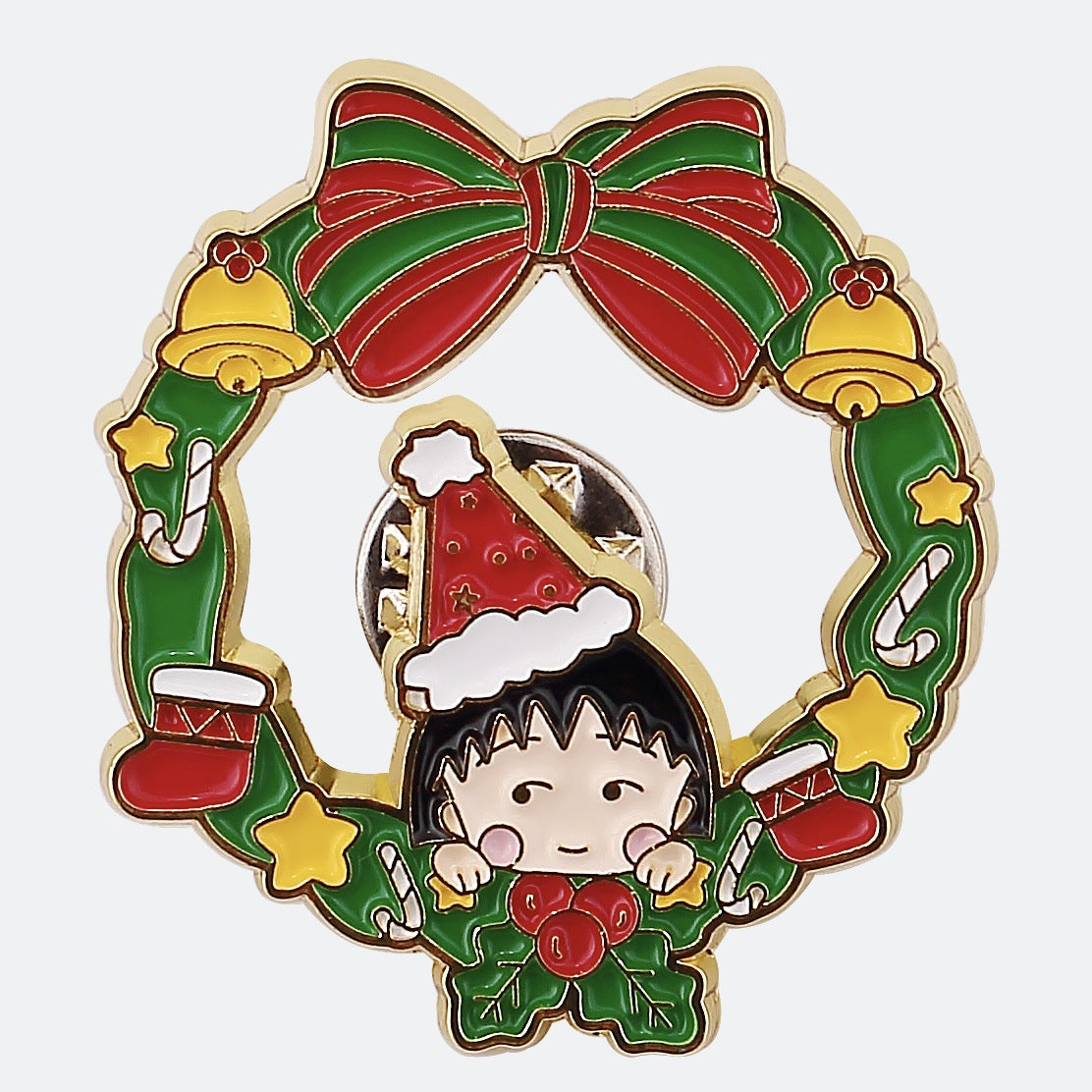 Chibi Maruko-chan Christmas Pin