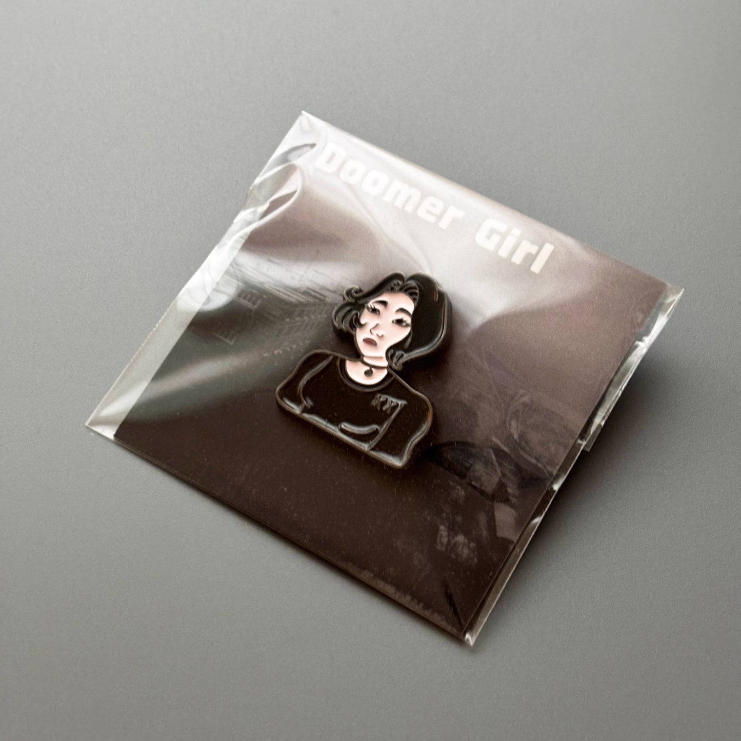 Doomer Girl Post-Punk Pin