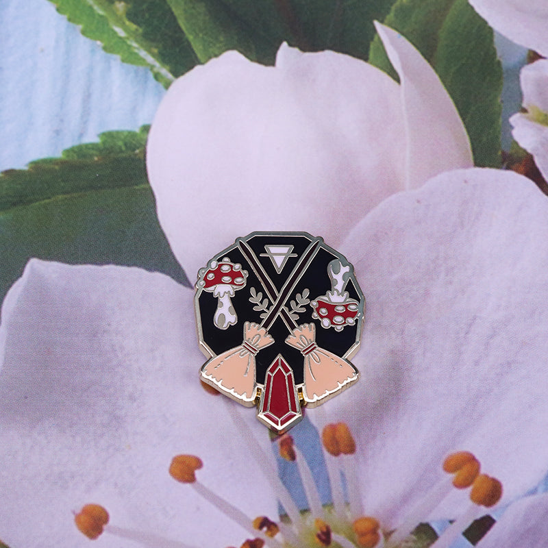 Four Elements Magic Symbol Of Earth Pin
