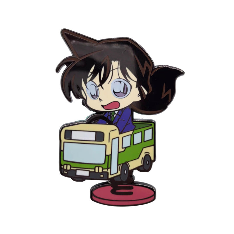 Detective Conan Q version Ran Mouri Shinichi Kudo Pin