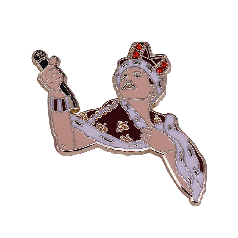Freddie Mercury And Queen Rock Band Pin