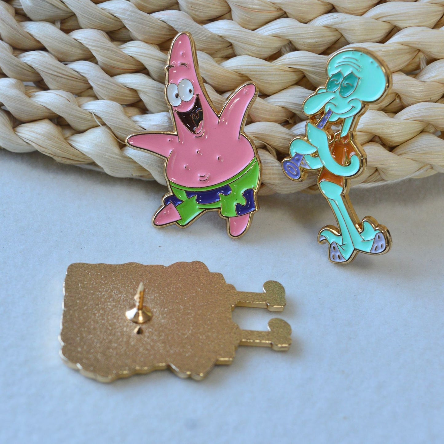 SpongeBob SquarePants Patrick Star Squidward Tentacles Pin