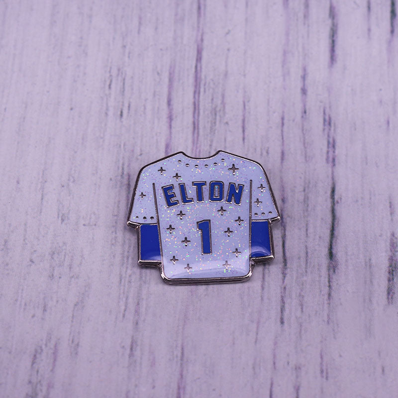 1 Jersey Elton John Flash Pin