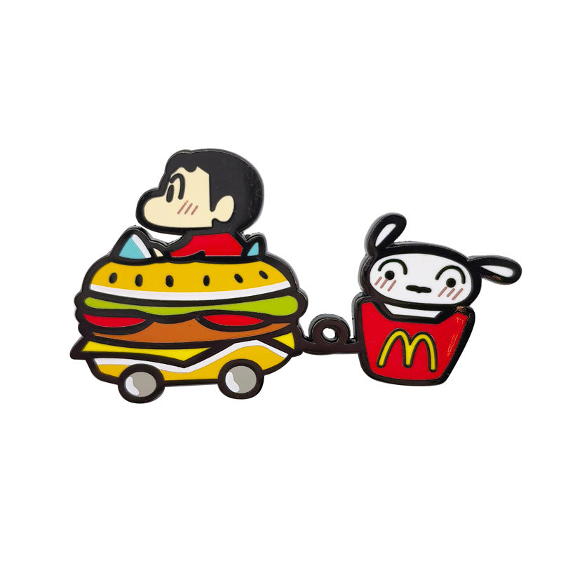 Crayon Shin-chan and Shiro Cartoon Pin