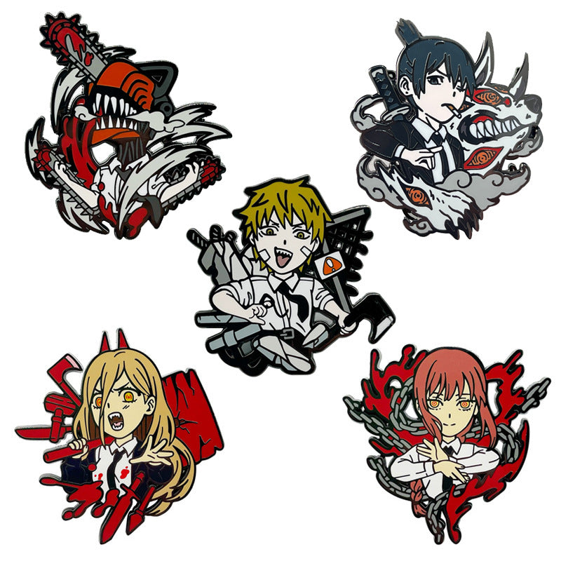 Chainsaw Man Denji Power Hayakawa Aki Makima Pin