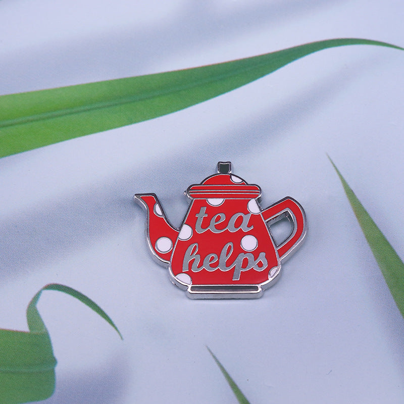 Red Teapot Pin