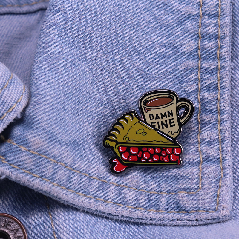 Twin Peaks Coffee And Cherry Pie Pin