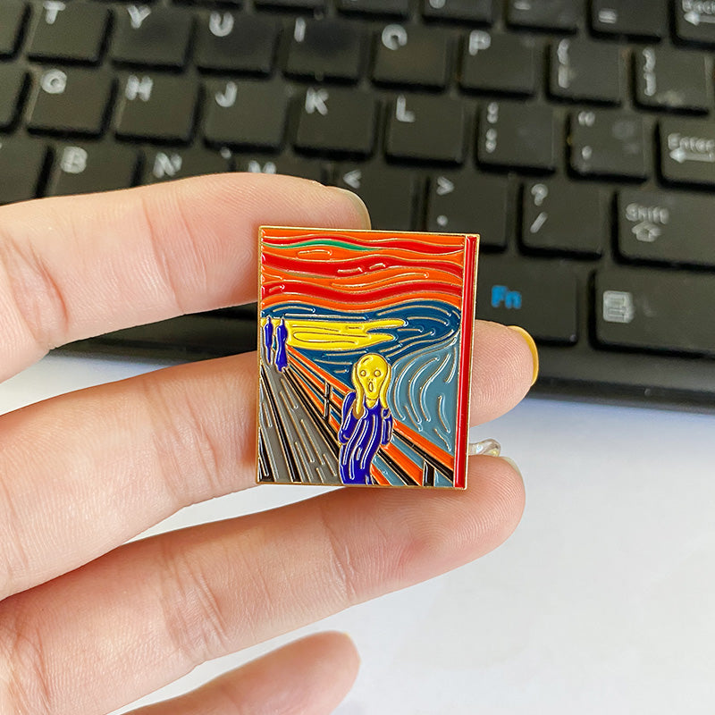Art Pays Tribute To Edvard Munch'S Masterpiece "The Scream" Pin