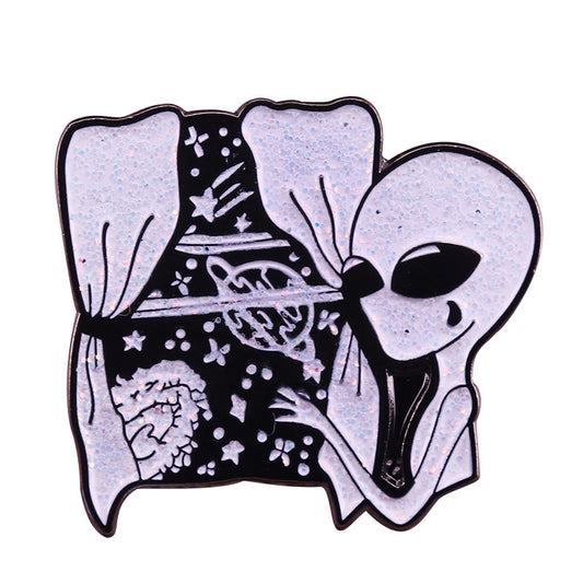 Sad Et Planet Space Pin