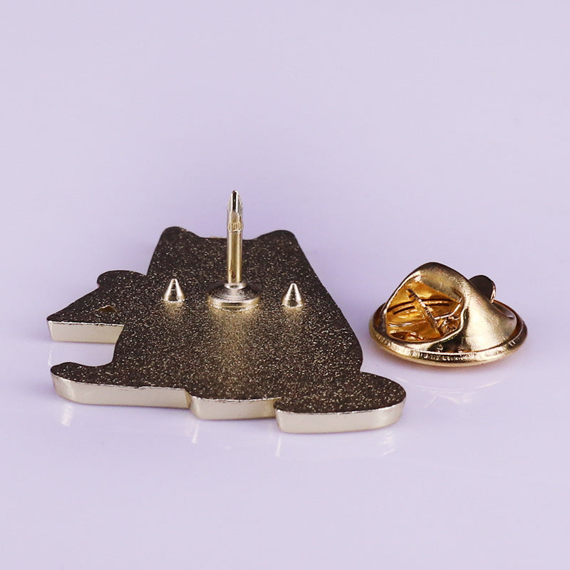 Funny Black Cat Percussion Pin