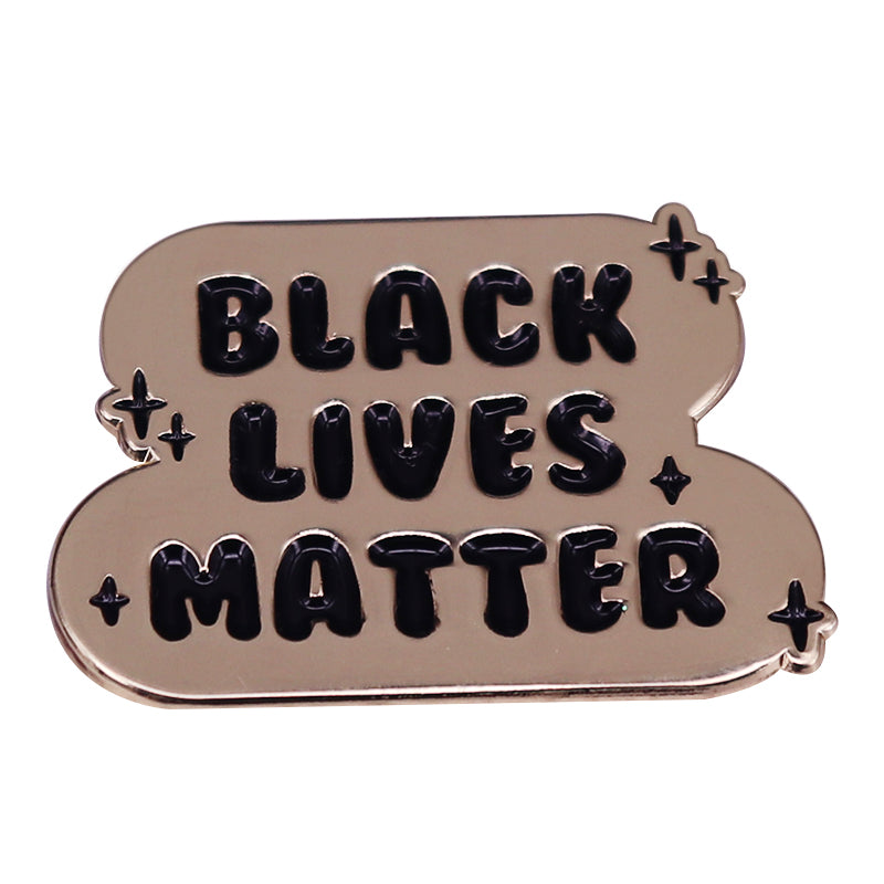 front view of Black Lives Matter Pin