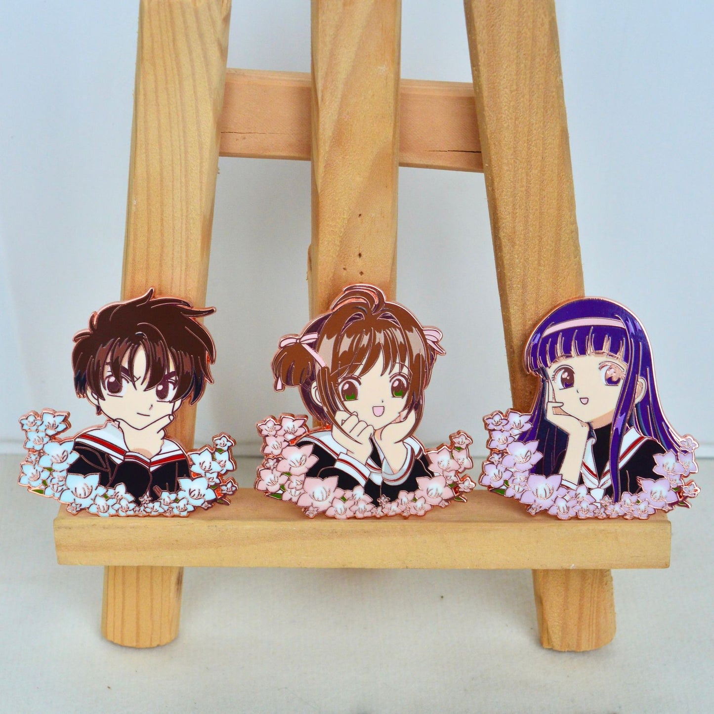 Cardcaptor Sakura: Tomoyo Daidouji, Sakura, Syaoran Pin