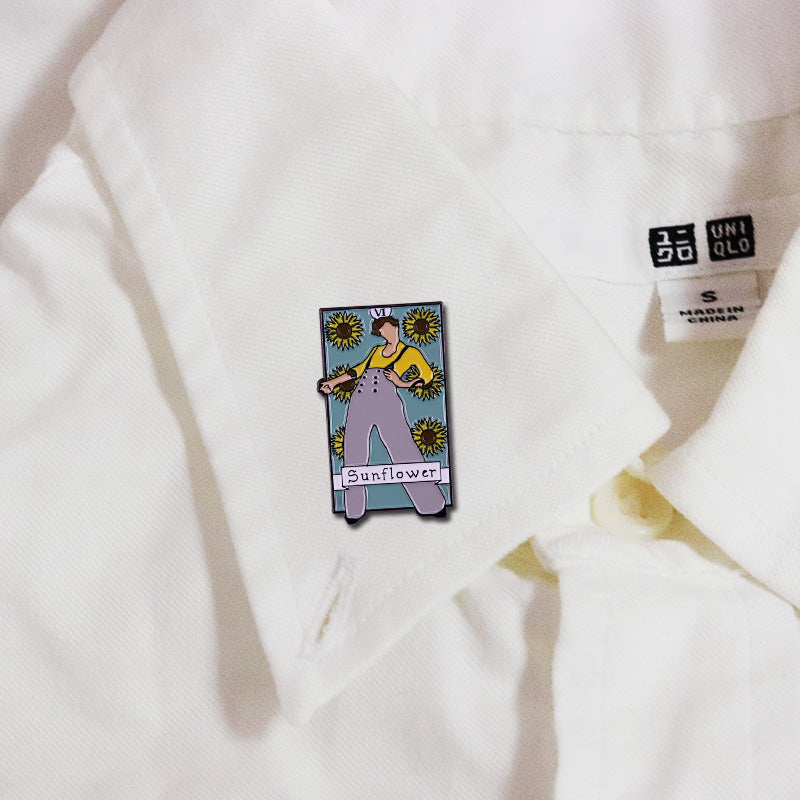 Harry Styles Sunflower Cover Pin