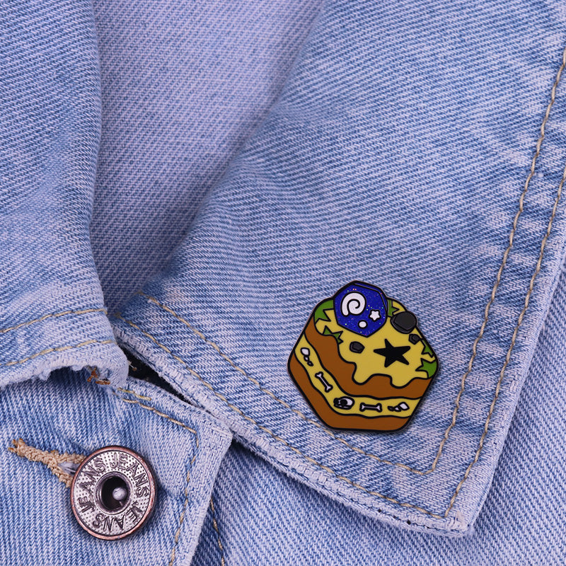 Animal Crossing Fossil Cake Pin