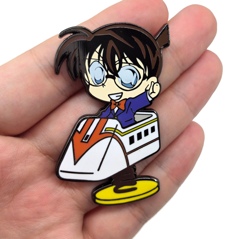 Detective Conan Q version Ran Mouri Shinichi Kudo Pin