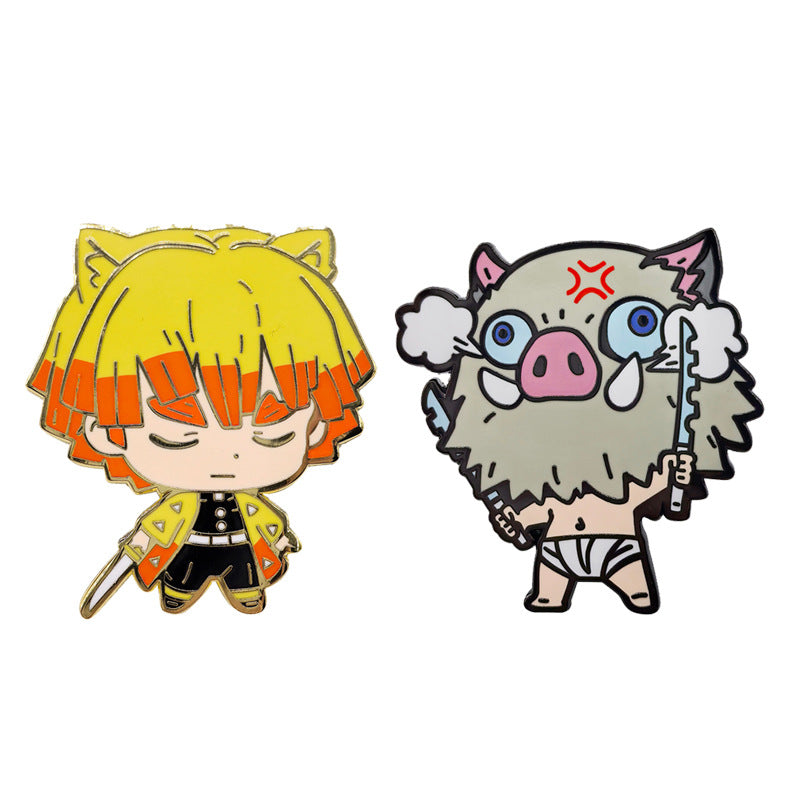 Demon Slayer: Kimetsu no Yaiba Agatsuma Zenitsu Hashibira Inosuke Pin