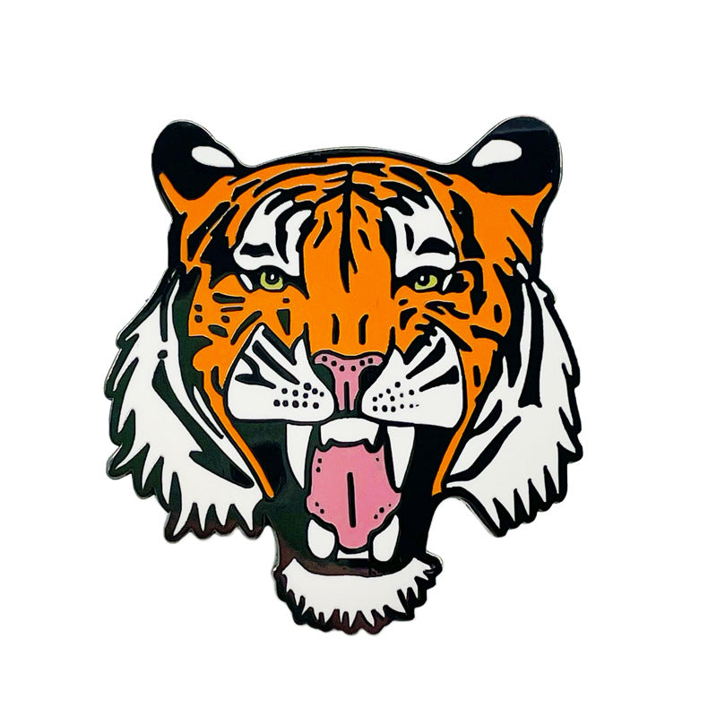 Tiger Head Cartoon Tiger Year Accessories Pin