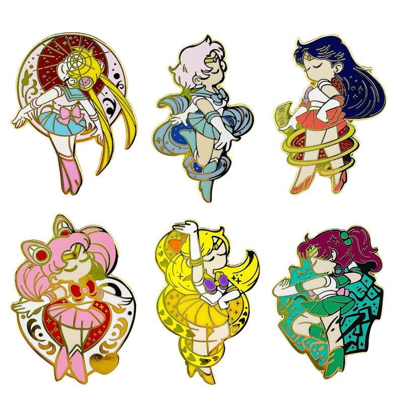 Sailor Moon Cartoon Bestie Pin