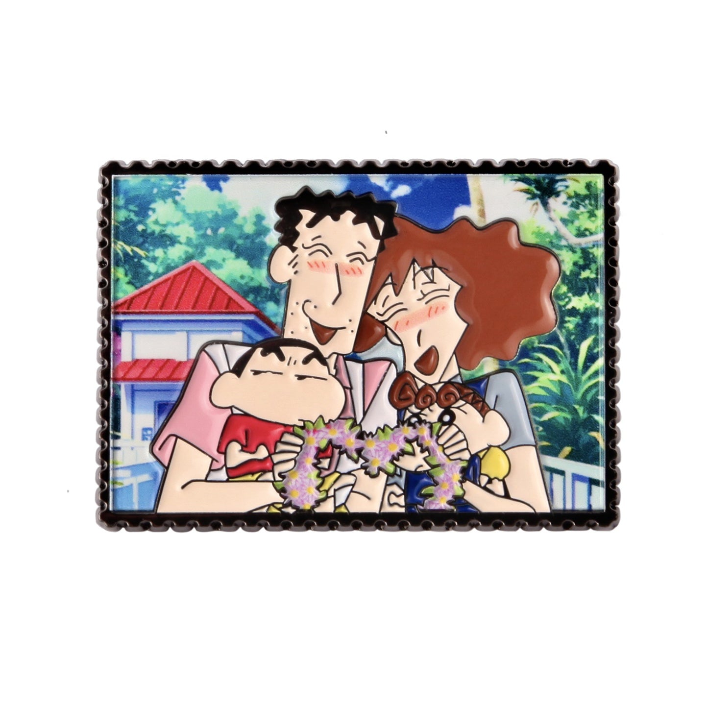 Crayon Shin-chan Family Portrait Pin