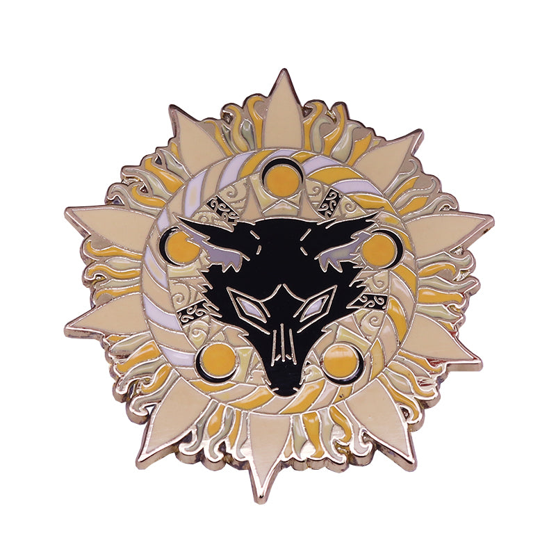 Starbound Wolf Sun Pin