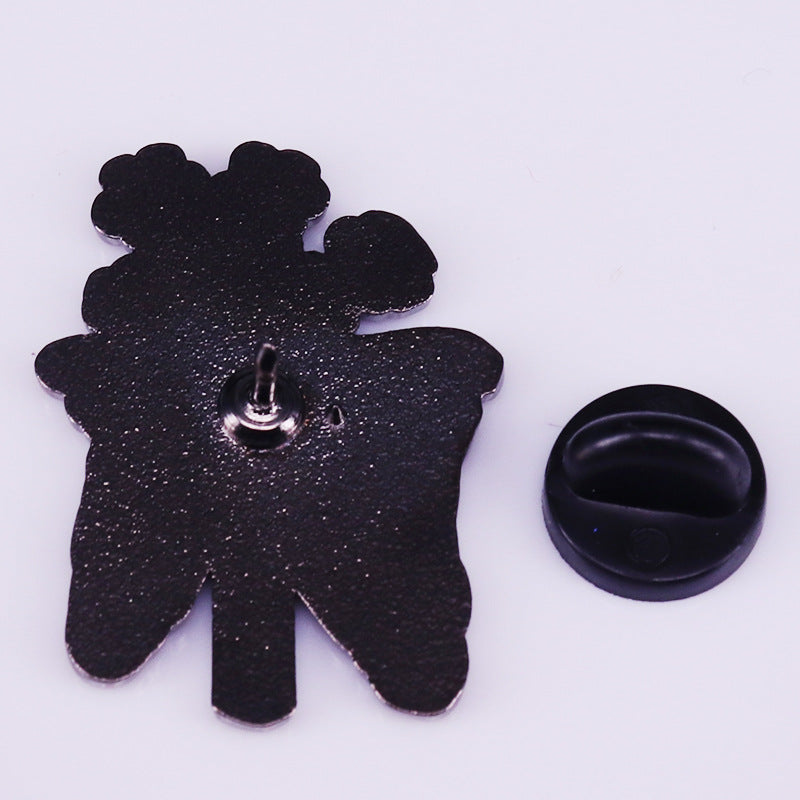 Flowers Blooming On The Skeleton Pin