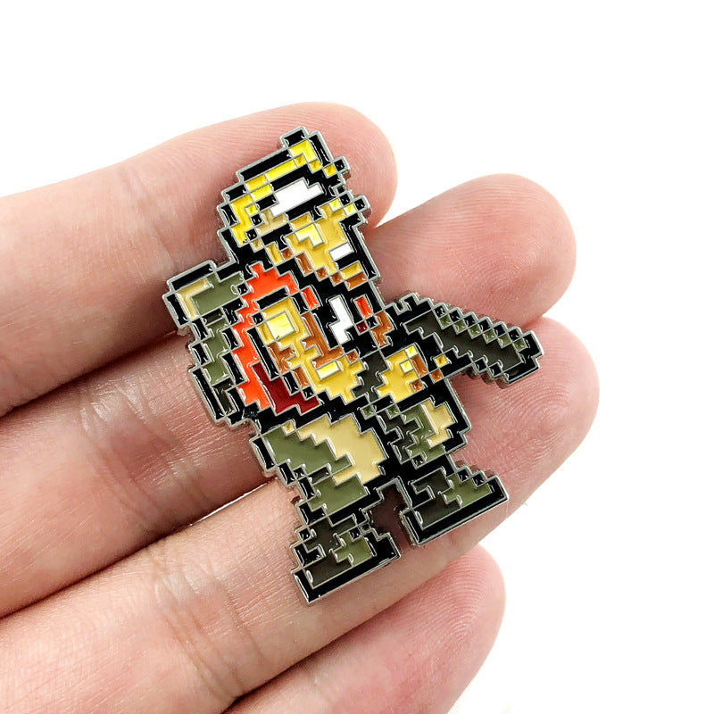 Metal Slug Marco Pixel Game Pin