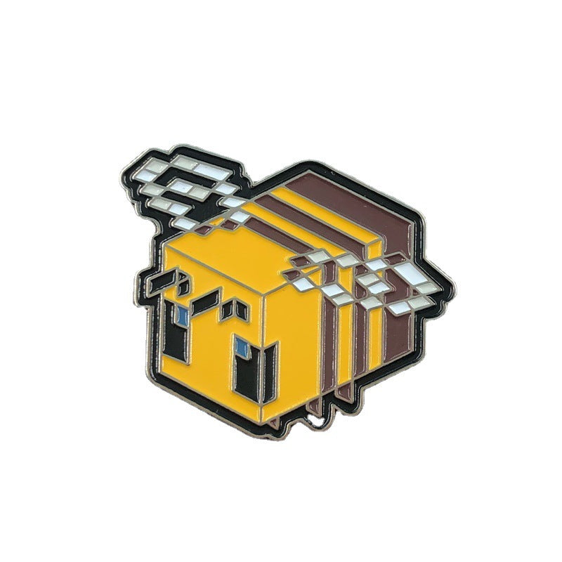 Cute Cartoon Pixel Bee Pin