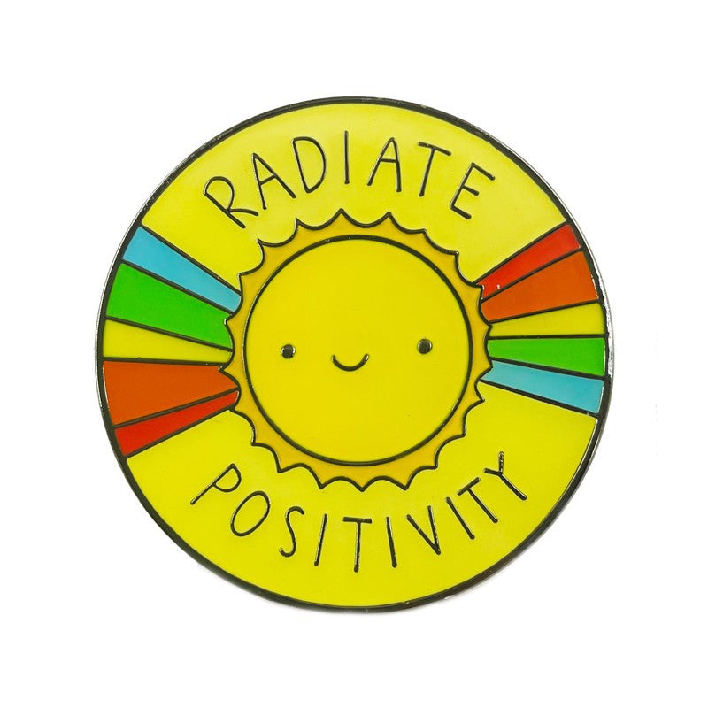 Spreading Positive Energy, Cute Rainbow Little Sun Accessory Pin