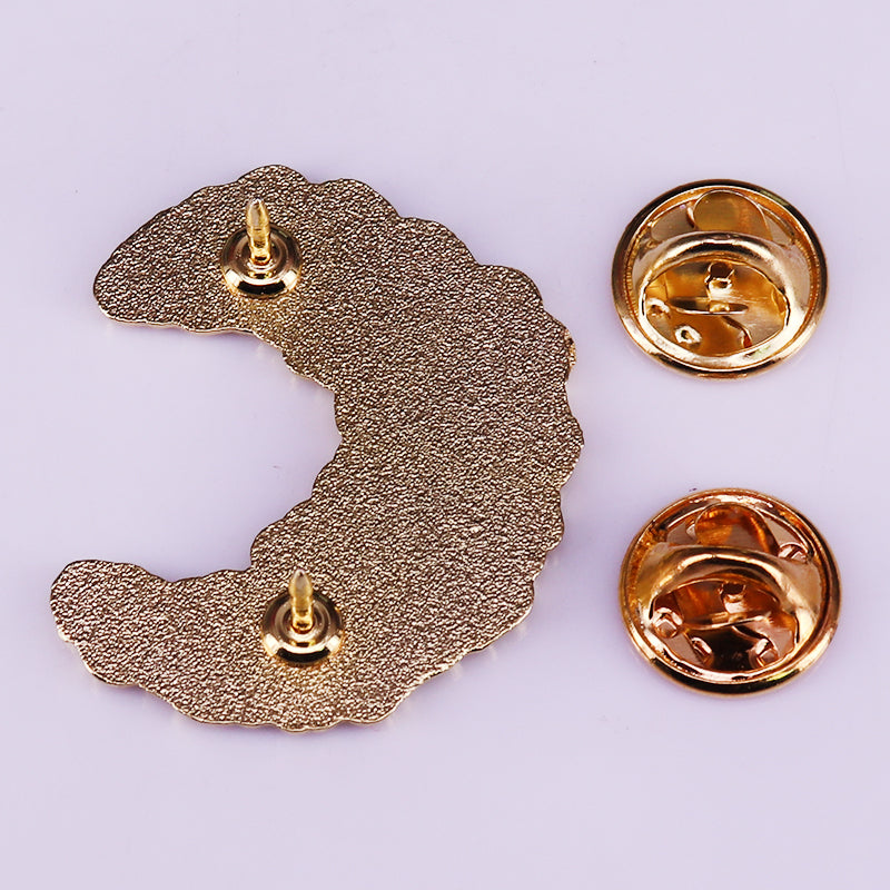 Beautiful Floral Moon Pin