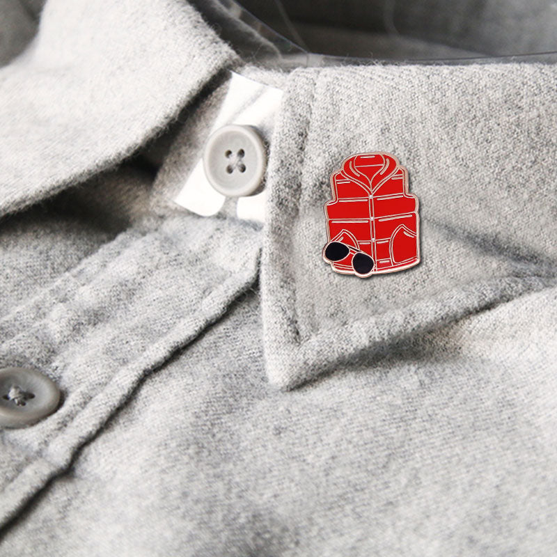 Back To The Future Red Vest And Sunglasses Pin