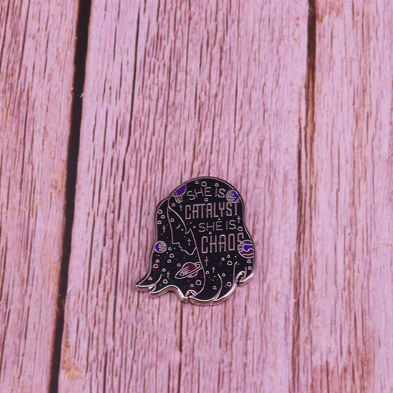 Space Planet Flash Universe Galaxy Pin