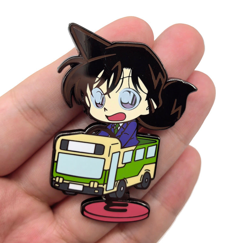Detective Conan Q version Ran Mouri Shinichi Kudo Pin