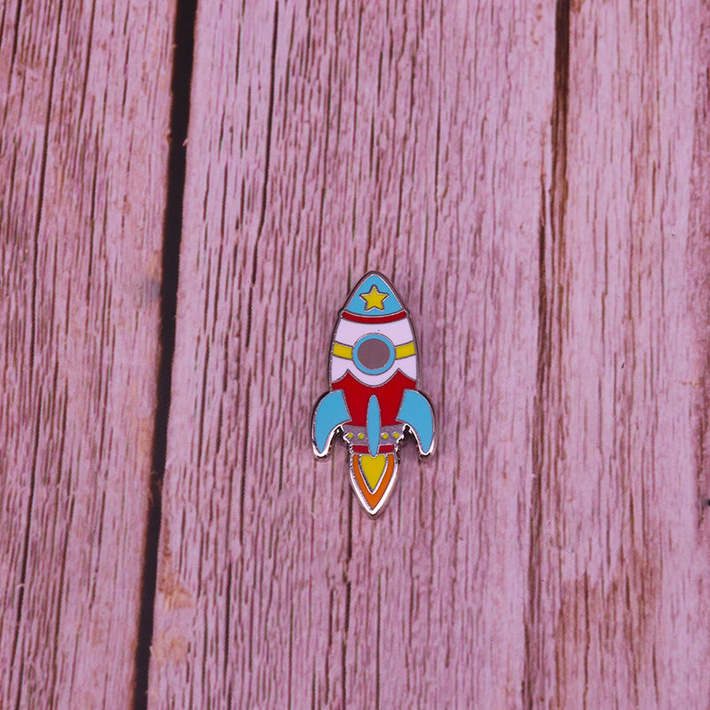 Rocket Spaceship Pin