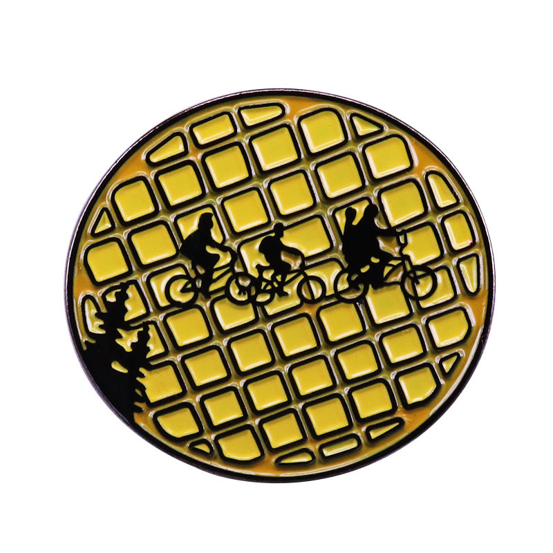 Stranger Things Bicycle Eleven Waffles Pin