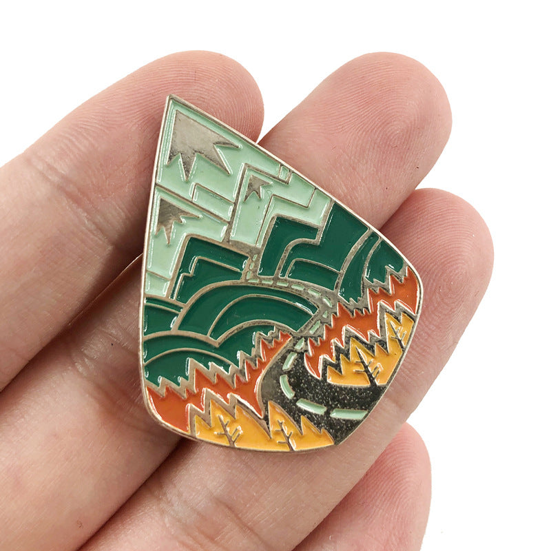 Mountain Scenery Tour Pin