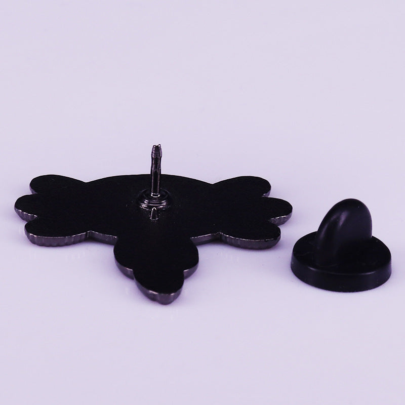 Pink Hexagonal Axolotl Pin