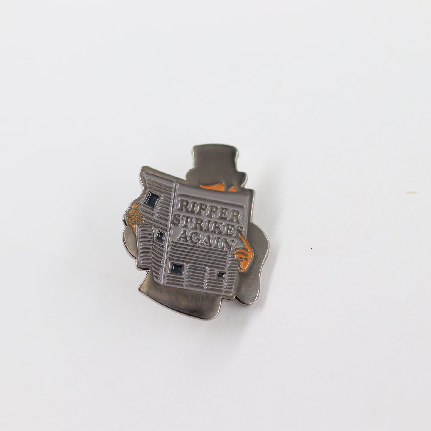 People Reading Newspaper Simple Jack The Ripper Pin