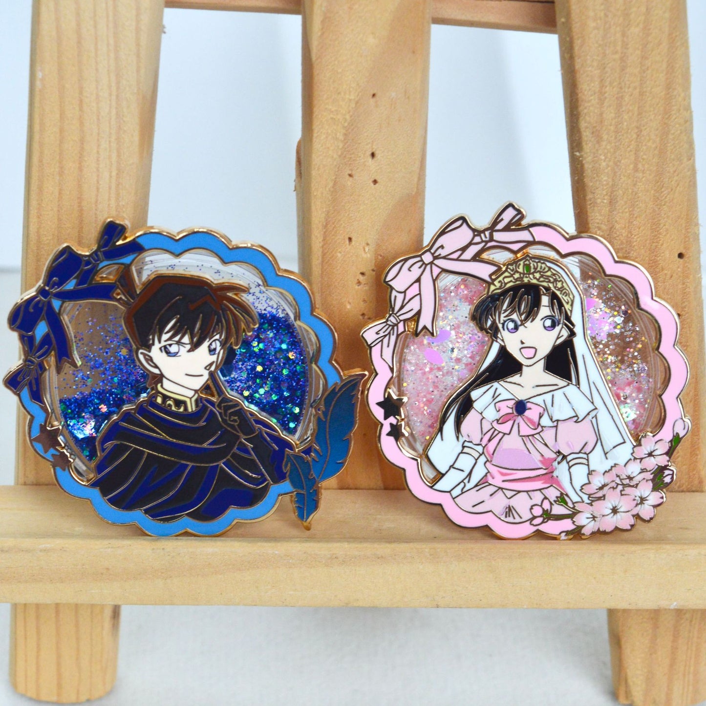 Detective Conan: Shinichi Kudo and Ran Mouri Pin