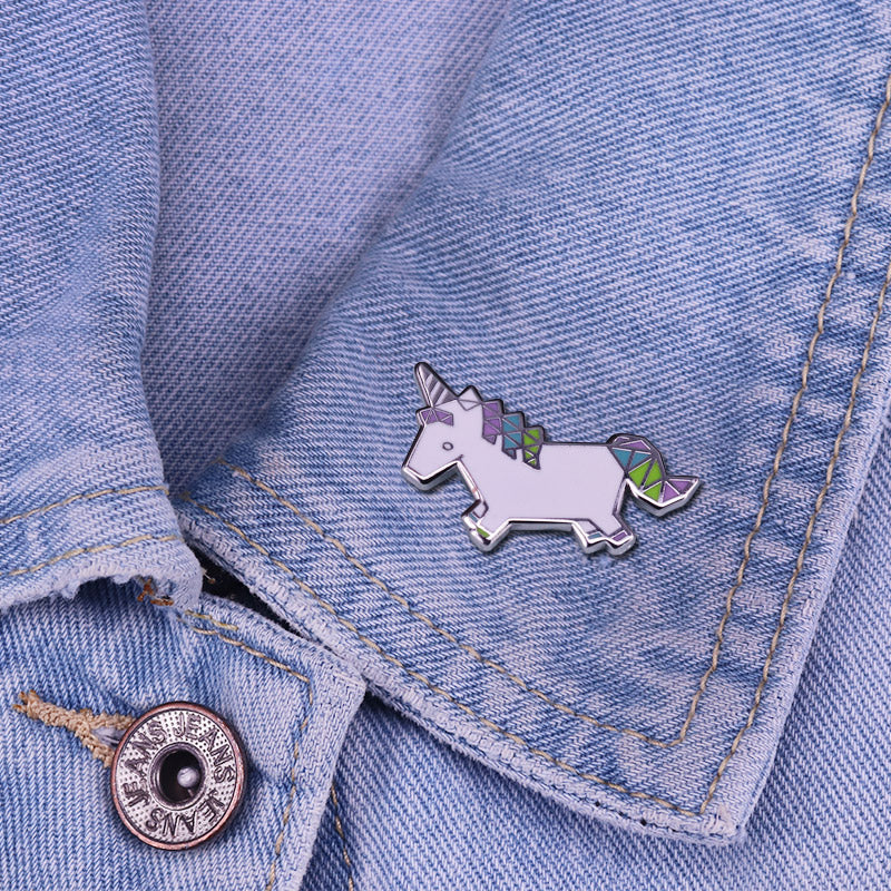 The Origami Unicorn Pin