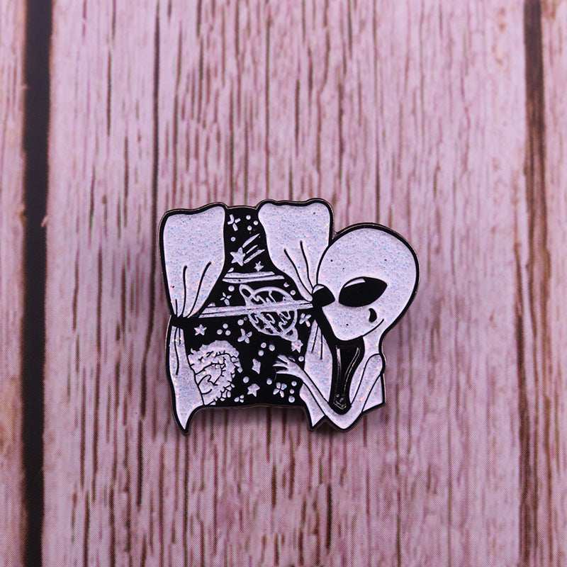 Sad Et Planet Space Pin