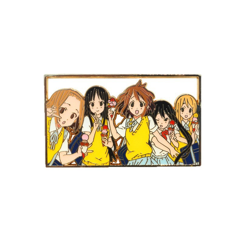 K-On! Yui Hirasawa, Mio Akiyama, Tsumugi Kotobuki, Ritsu Tainaka, Azusa Nakano Pin