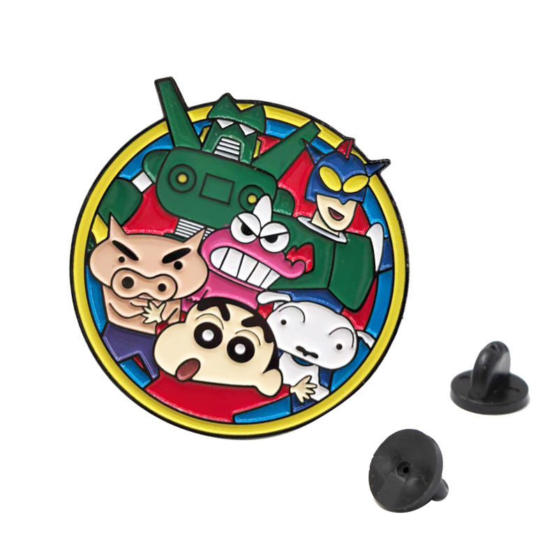 Crayon Shin-chan: Action Kamen, Piggy Guard, Gundam Warriors Pin