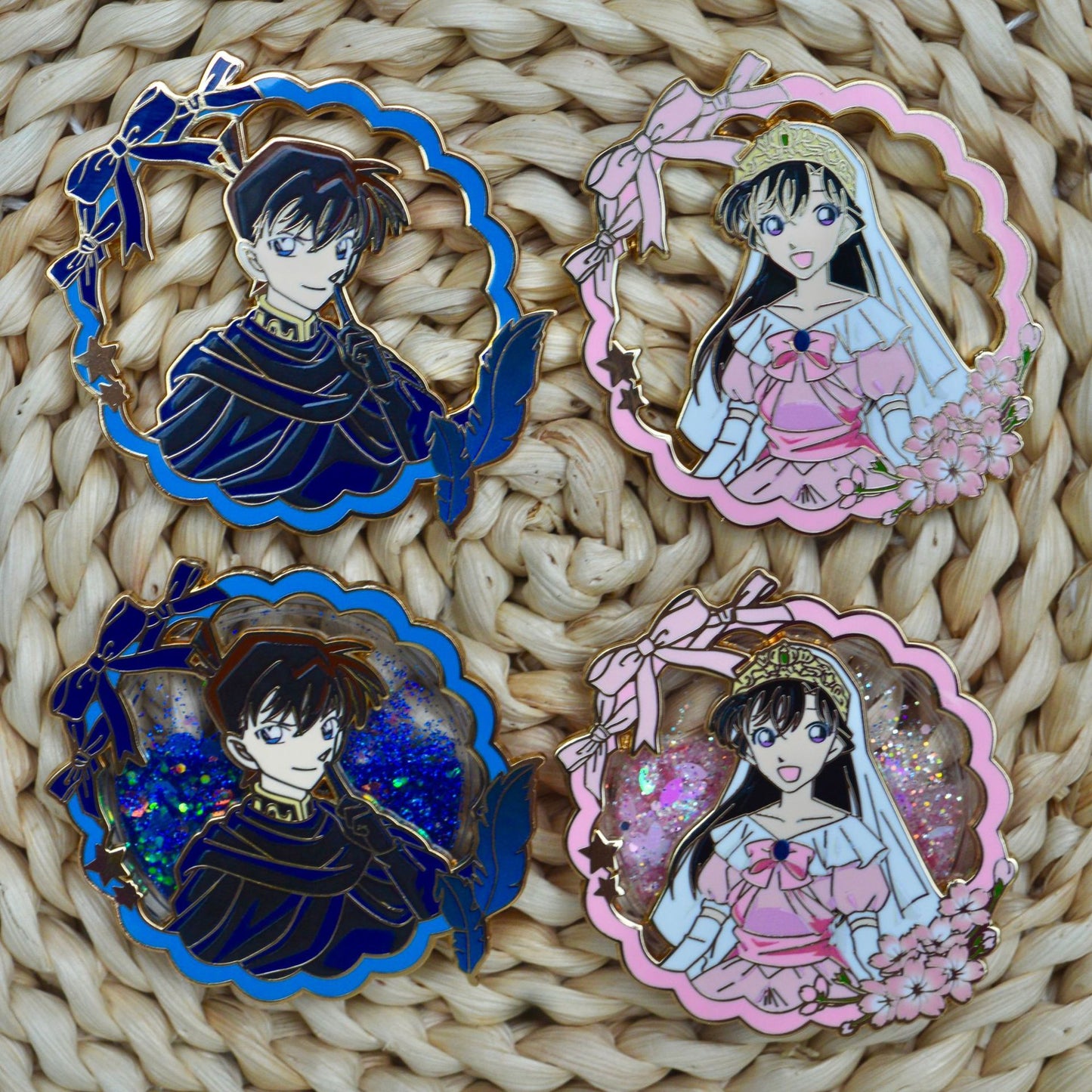Detective Conan: Shinichi Kudo and Ran Mouri Pin