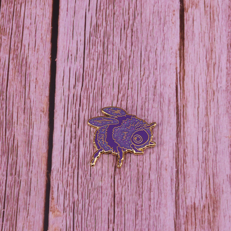 Purple Bee Fantasy Sparkle Pin