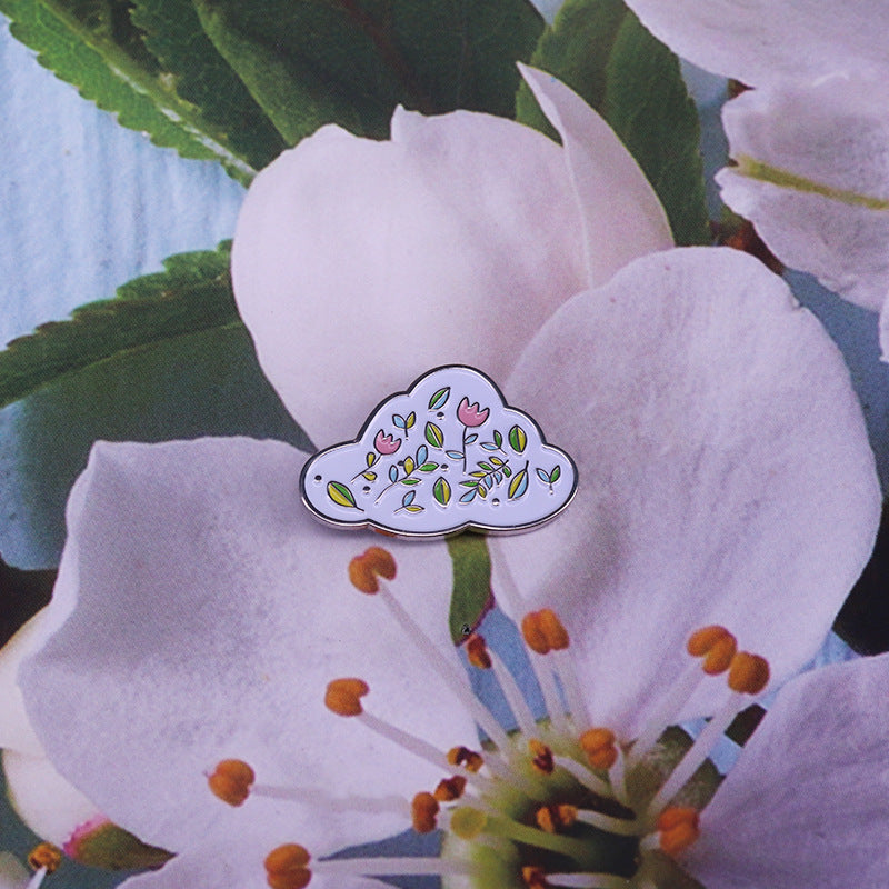 Flower Clouds Pin