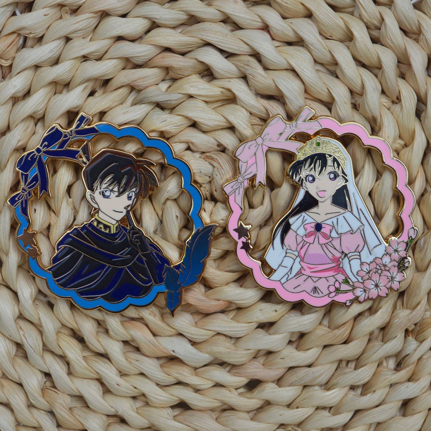 Detective Conan: Shinichi Kudo and Ran Mouri Pin
